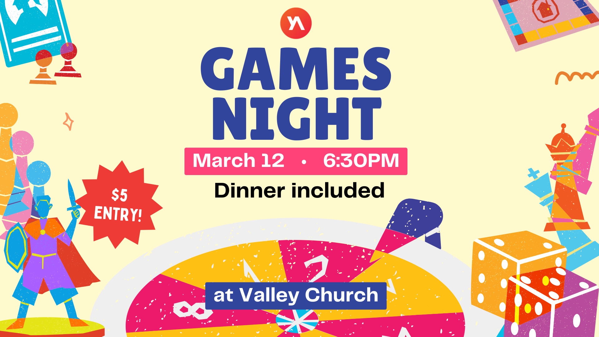 Young Adults - Dinner and Games Night